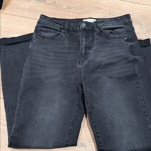 Classic Black Straight Leg Jeans for Women